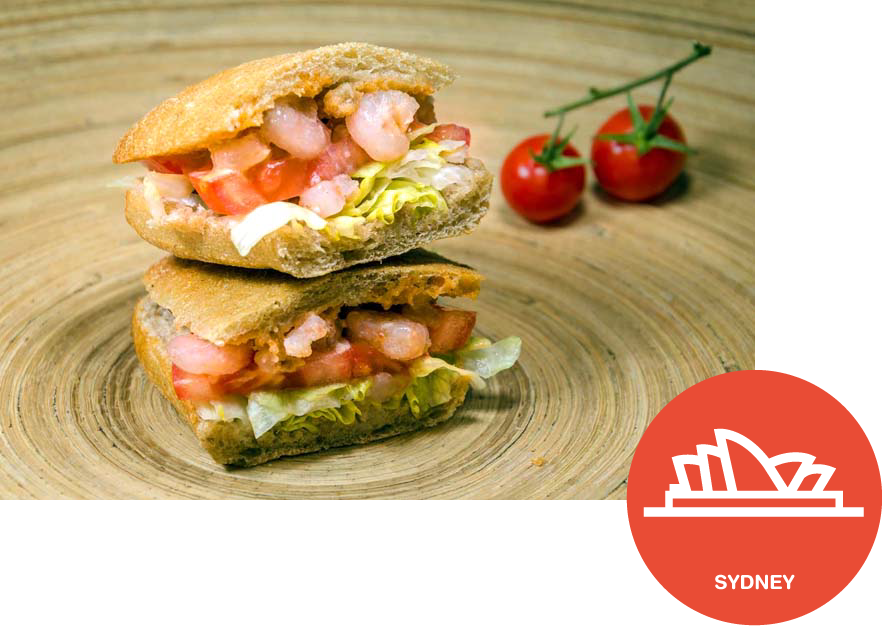 The Aussie Shrimp Cocktail Is Typically Served In A - Bruschetta (882x626), Png Download