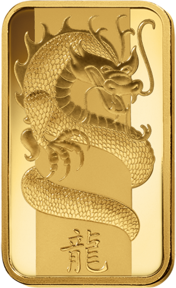 5g Pamp Suisse Lunar Dragon Gold Bar - Pamp Suisse Lunar Gold Bar (1000x1000), Png Download