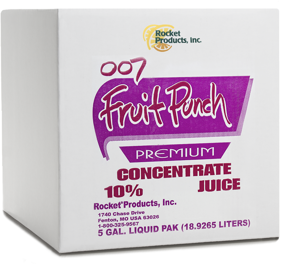 Rocket 007 Fruit Punch - Box (1008x886), Png Download