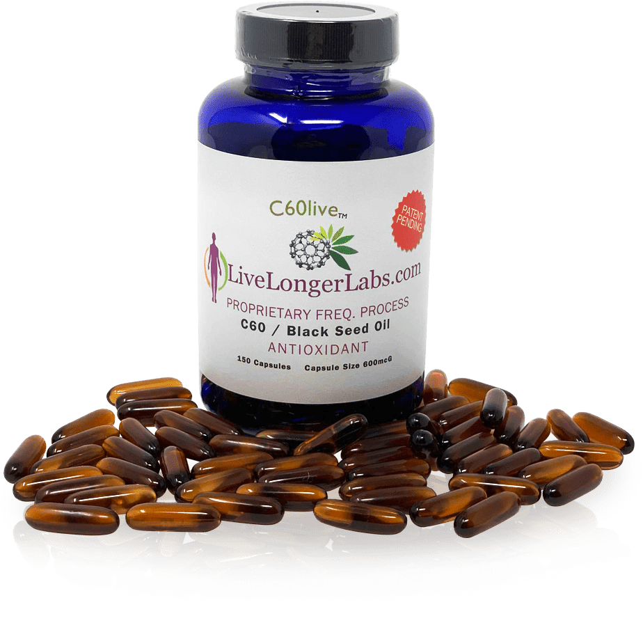 C60 Black Seed Oil Capsules - Fennel Flower (1000x1000), Png Download