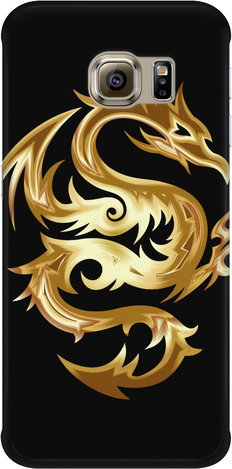 The Golden Dragon Cell Phone Case - Golden Dragon (1024x1024), Png Download