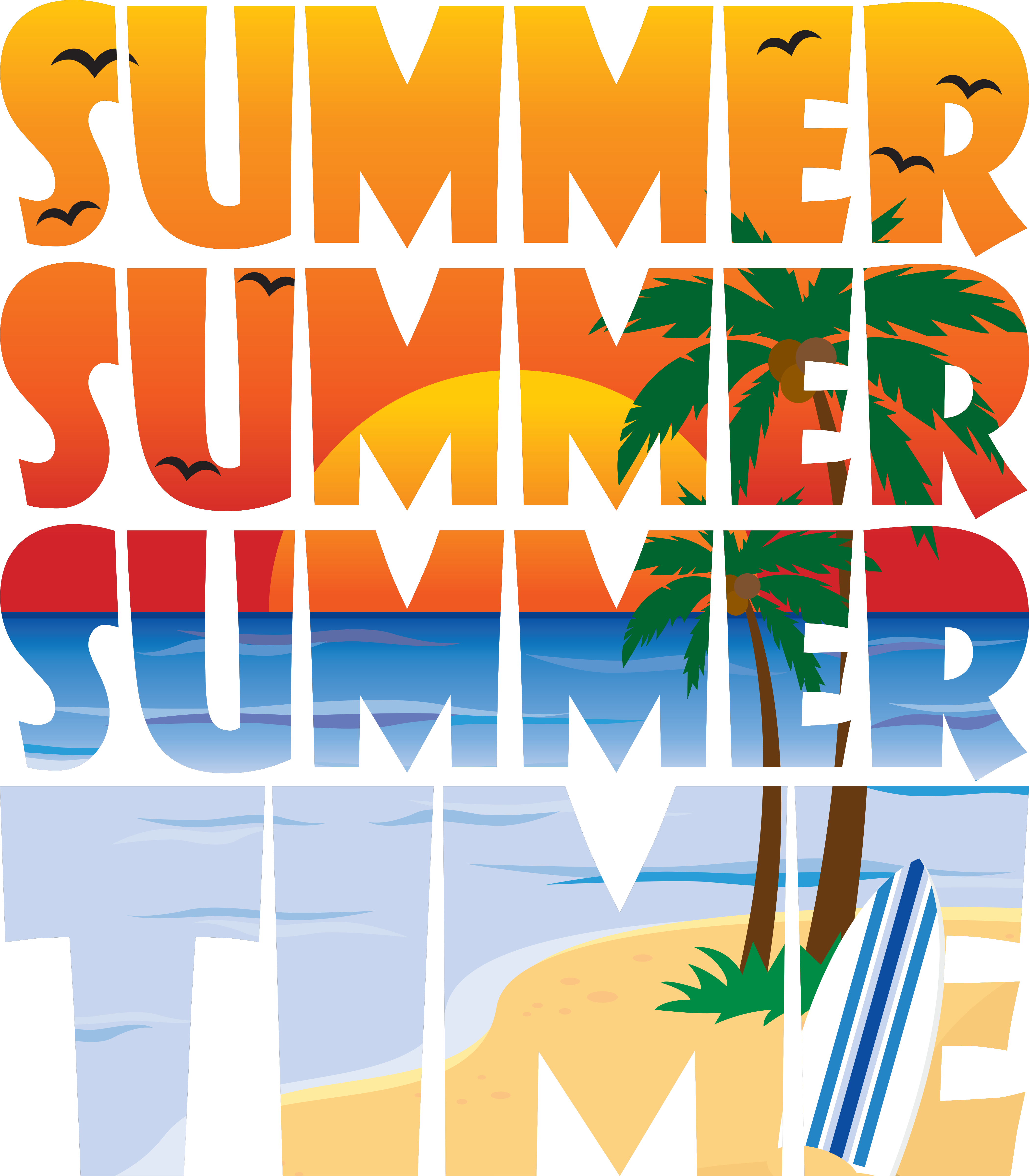 #summer #heatwave #sun #sea #surf #beach #hot #graphic (4200x4800), Png Download