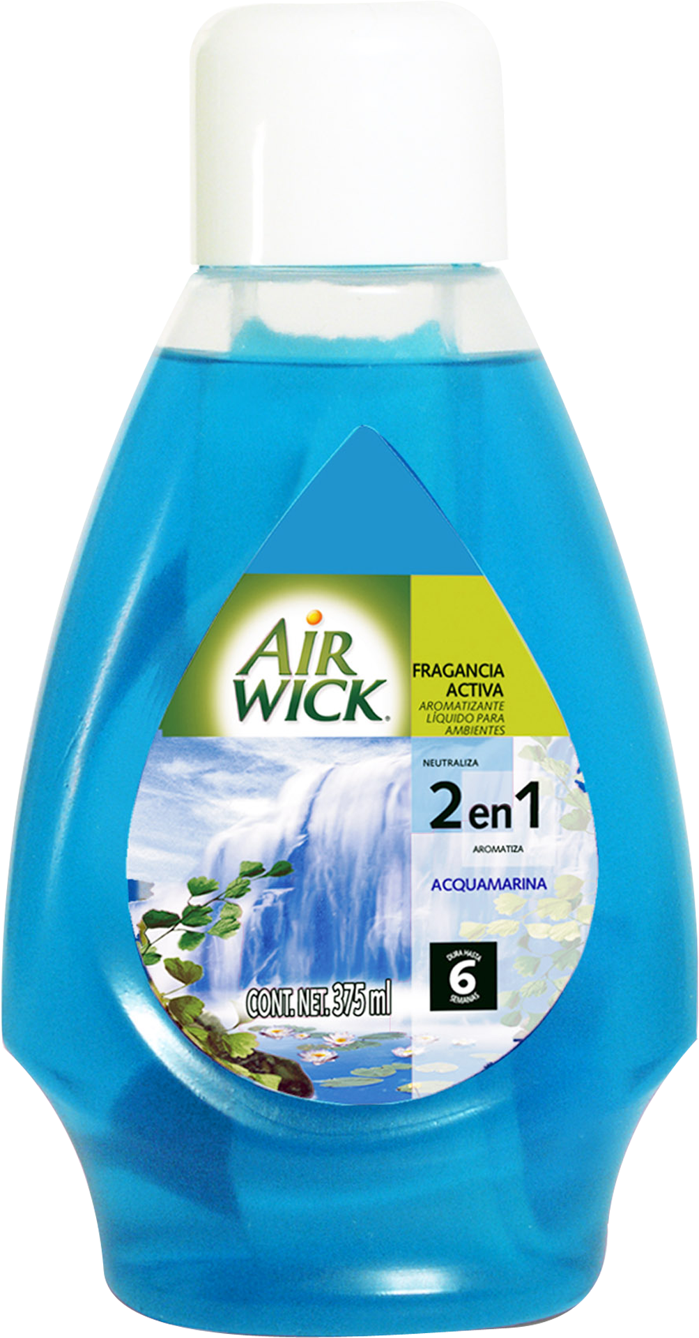 Air Wick Fragancia Activa, Acquamarina, 365ml Ea/ 060623 - Air Wick Fresh Matic (2000x2000), Png Download