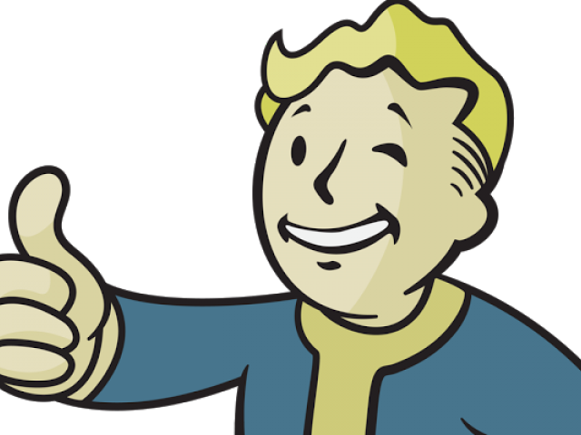 Fallout Clipart Pip Boy - Fallout Vault Boy Png (640x480), Png Download