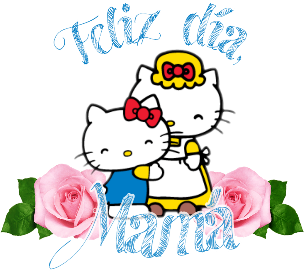 8 Days Ago - Hello Kitty Gif Family (1024x941), Png Download
