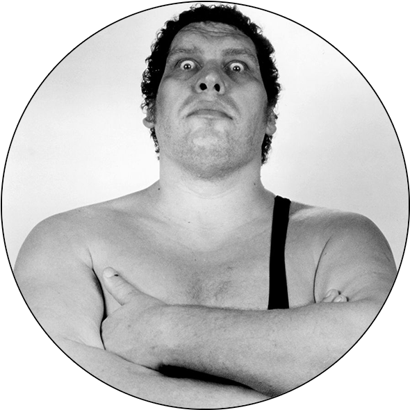 Andre The Giant - Wwf Promo Andre The Giant (600x600), Png Download