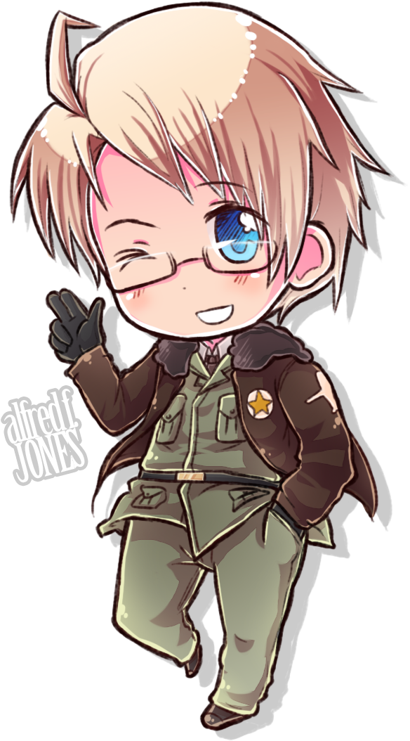 Axis Powers Images Hetalia - America Hetalia Chibi (615x1095), Png Download