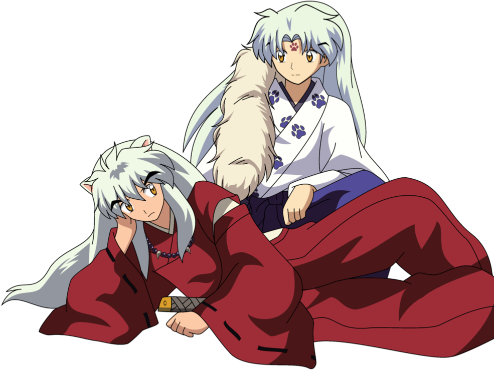 Inuyasha Sesshomaru - Inuyasha Sesshomaru And Son (998x800), Png Download