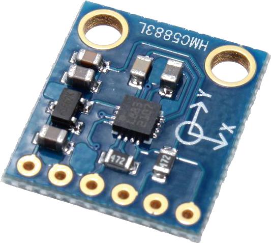 Compass Smartphone Sensor Png Image - Magnetometro 3 Ejes (600x600), Png Download