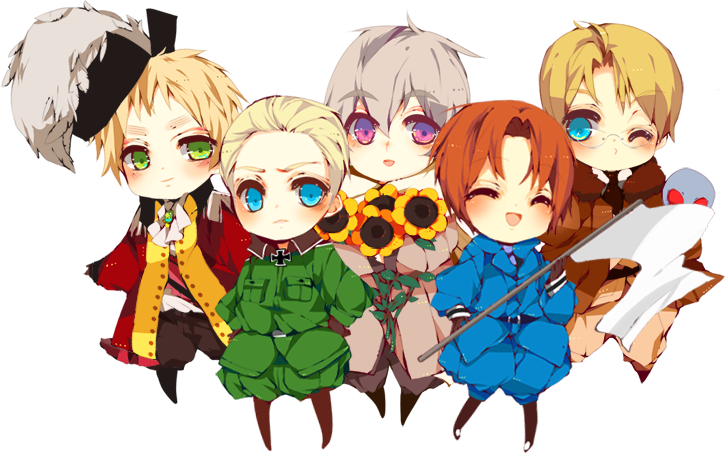 Axis Powers Is A Japanese Webcomic, Later Adapted As - Hetalia: Axis Powers (725x453), Png Download