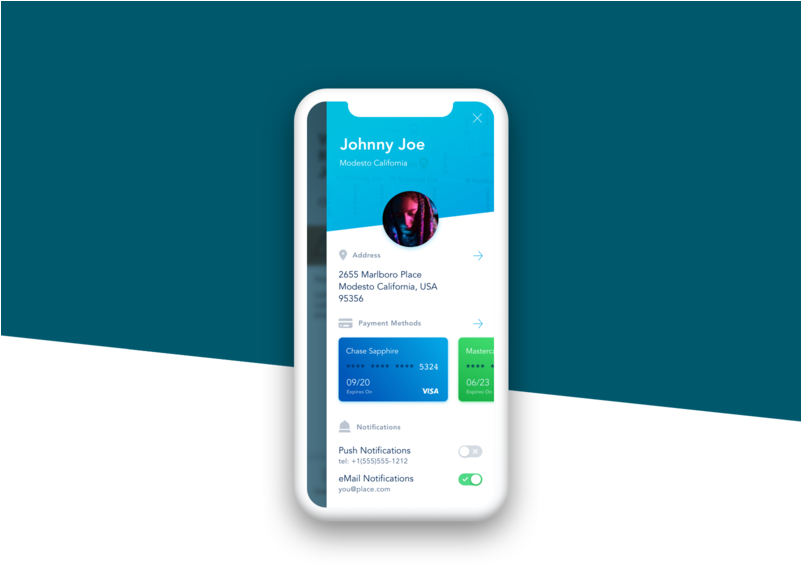 Profile Play App Ux Ui Design - Smartphone (800x600), Png Download