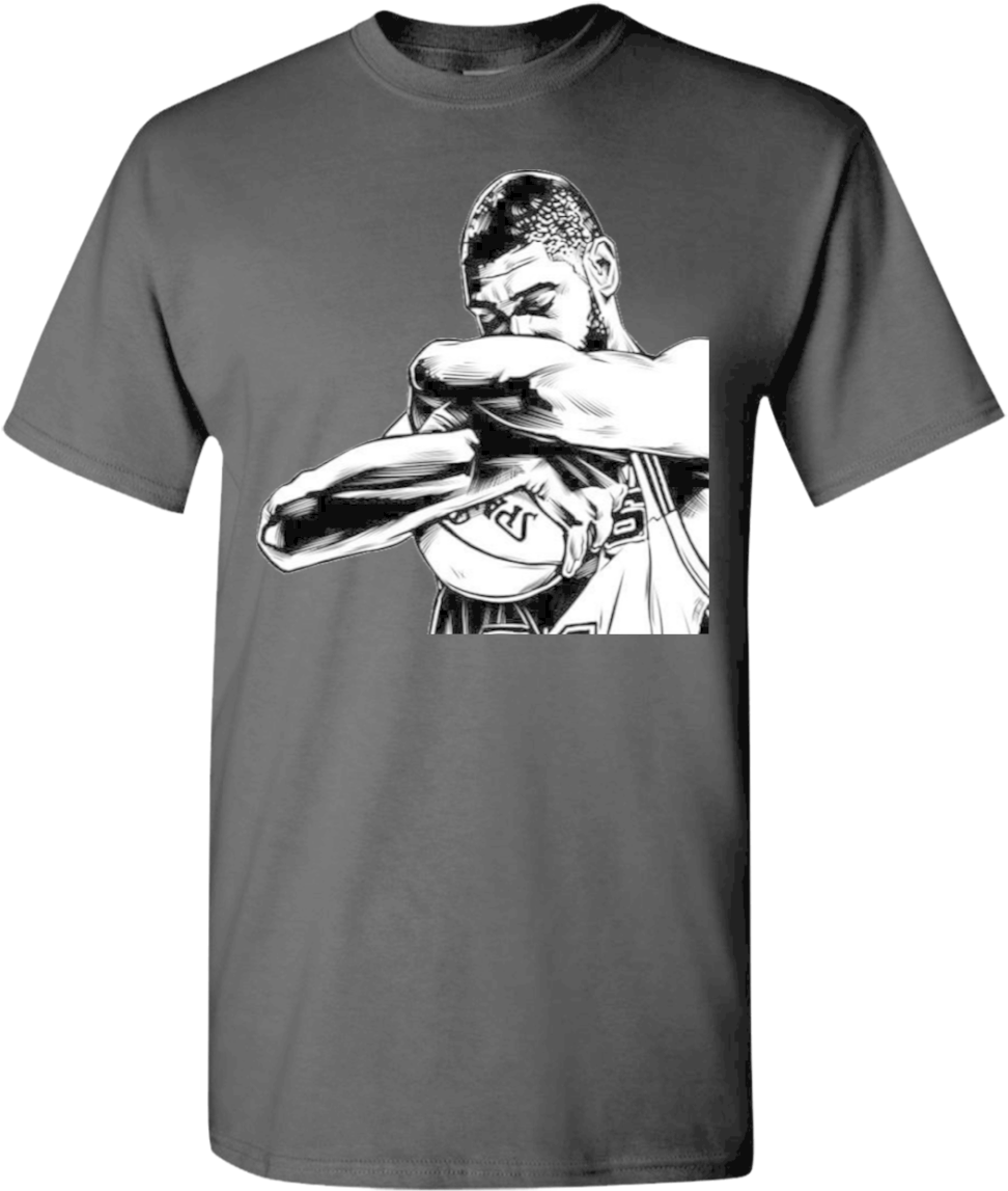 Tim Duncan San Antonio Spurs T-shirt - Lung Cancer Shirt Ideas (1155x1155), Png Download