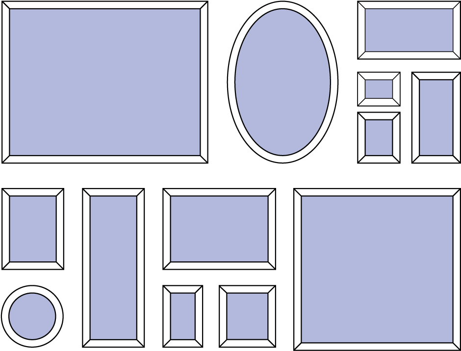 Você Pode Colocar Quadros Retangulares Ou Quadrados - Diagram (957x759), Png Download