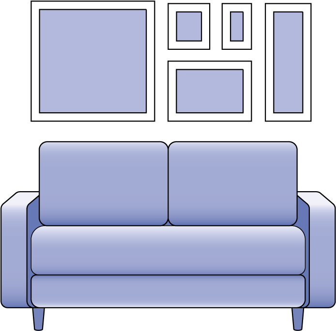 Como Escolher A Moldura - Studio Couch (957x759), Png Download
