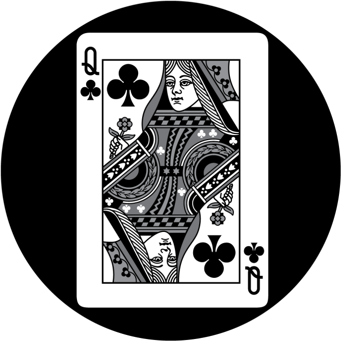 Detailed Card - Queen Of Club Card (800x800), Png Download