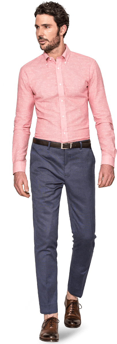 Cut Out People By - Camisa De Lino Con Jeans (550x1188), Png Download