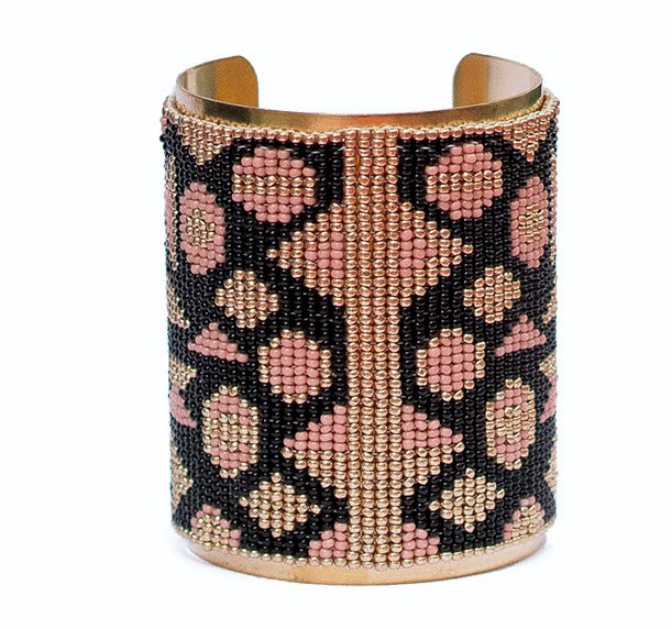 African Queen Pink And Gold - Bracelet (928x690), Png Download
