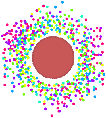 Flame Png - Circle (596x596), Png Download
