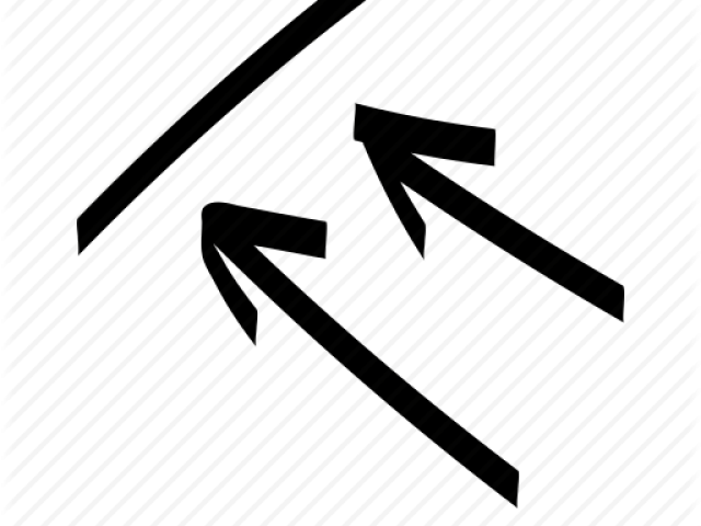 Drawn Arrow Direction - Monochrome (640x480), Png Download