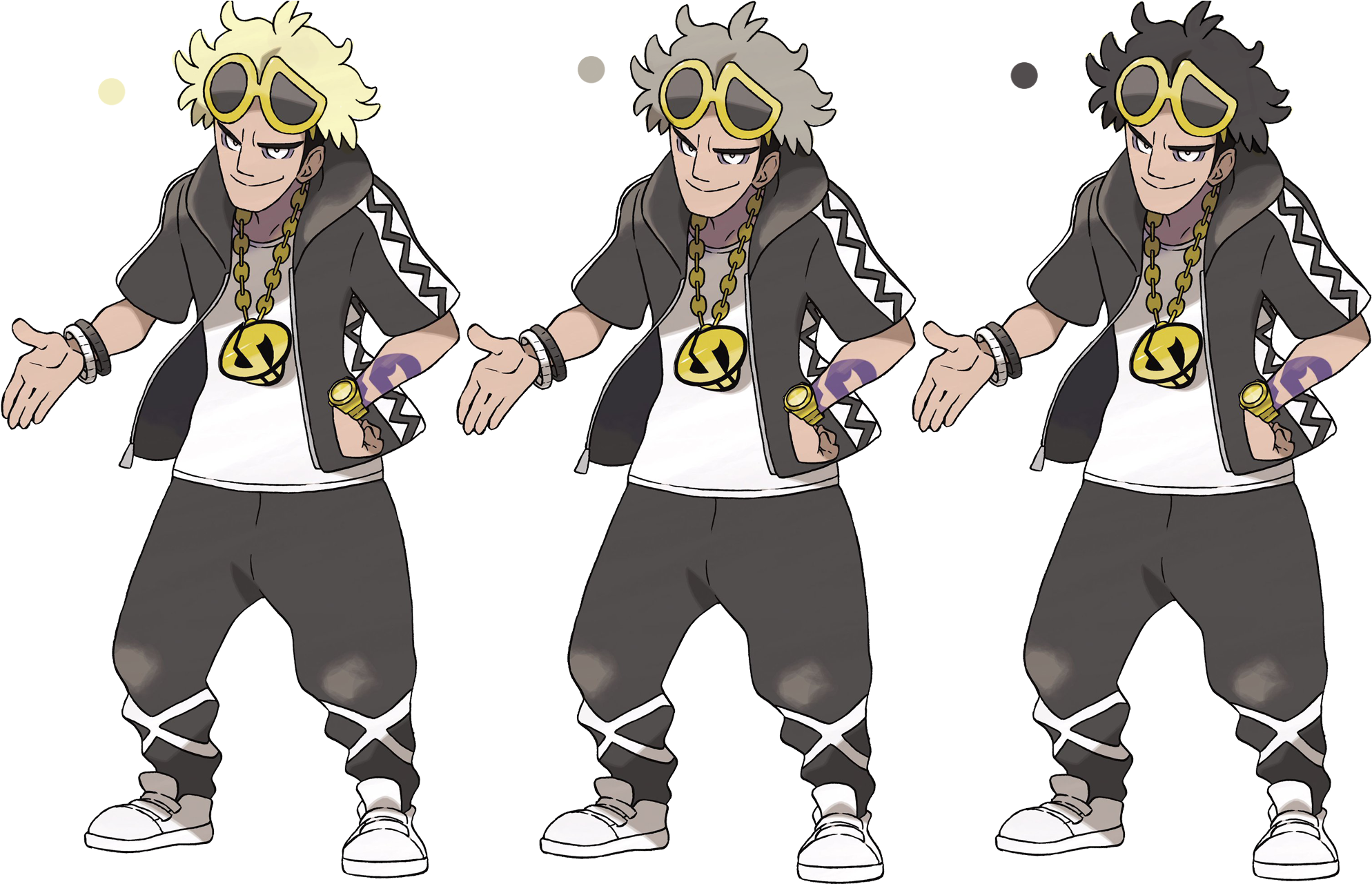 Pokemon Sun And Moon Pokemon Ultra Sun And Ultra Moon Pokemon Sun And Moon All Hair Colors Full Size Png Download Seekpng