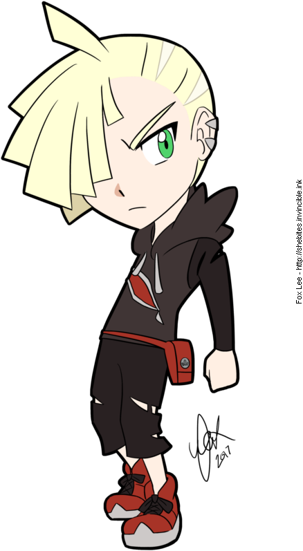 $25 - - Gladion Chibi (507x842), Png Download