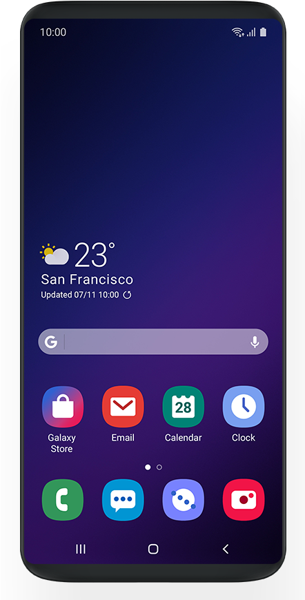 Samsung's New Oneui Coming To The Galaxy S8 And Note - Samsung One Ui S8 (1600x900), Png Download