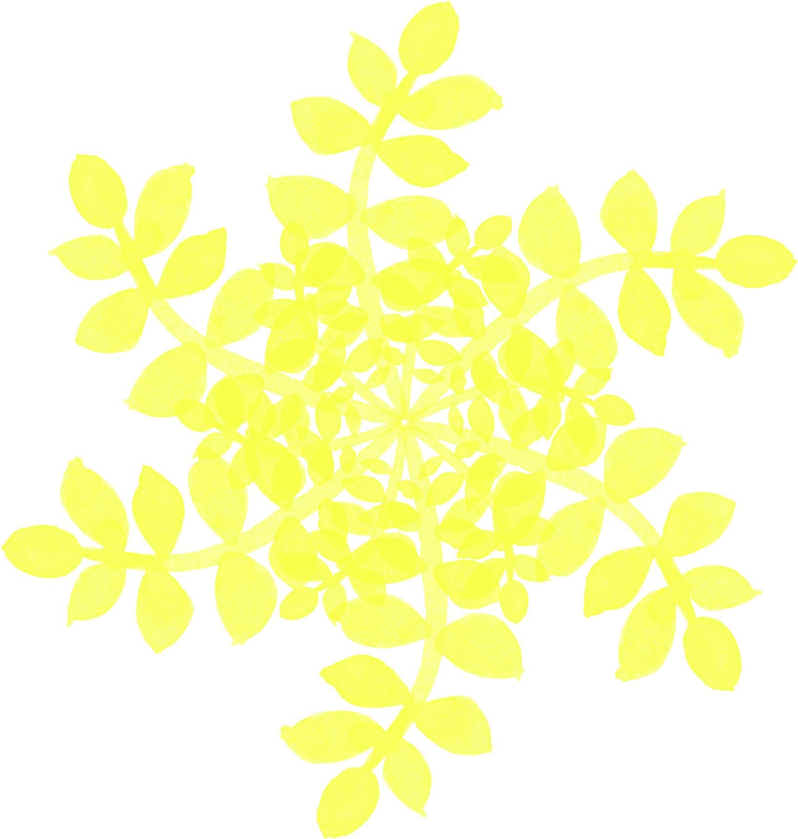 Simple Creative Fresh Watercolor Flowers Png And Psd - Motif (2000x2000), Png Download