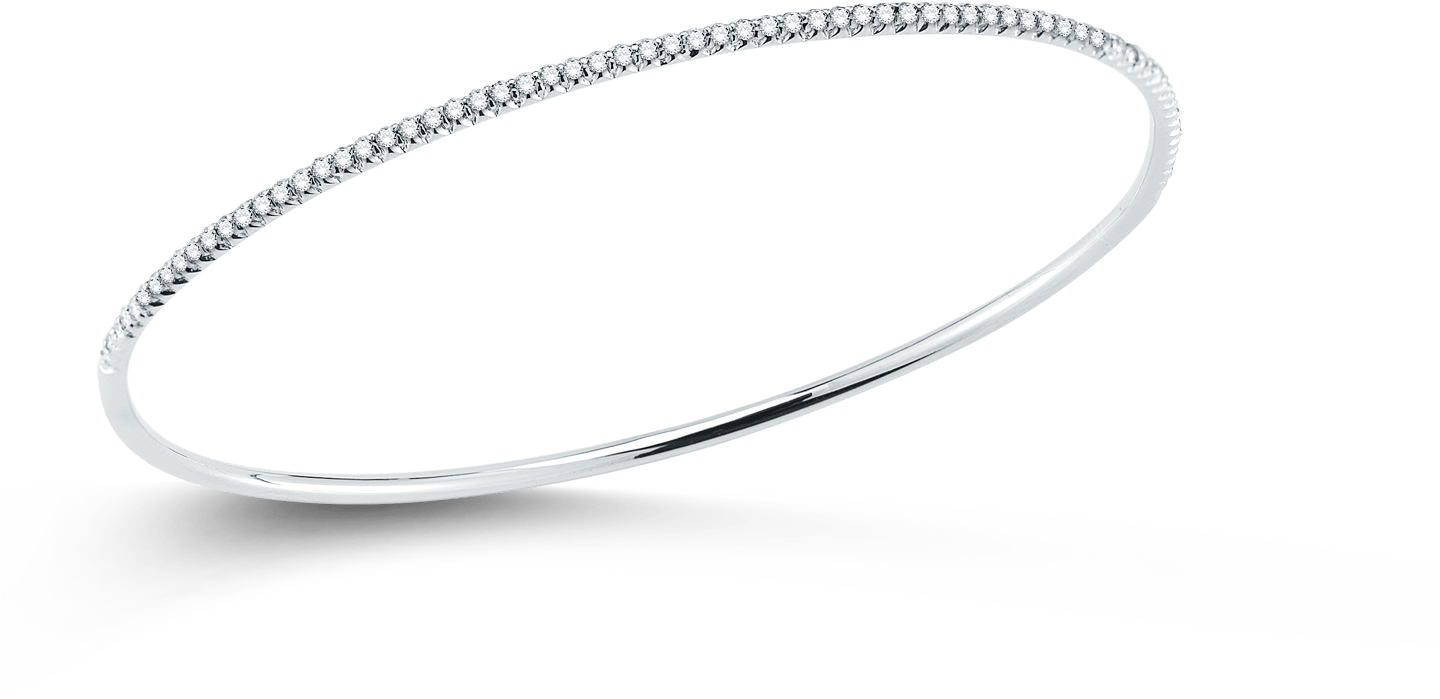 Classic Diamondbangle With Diamonds - Bangle (1600x1600), Png Download