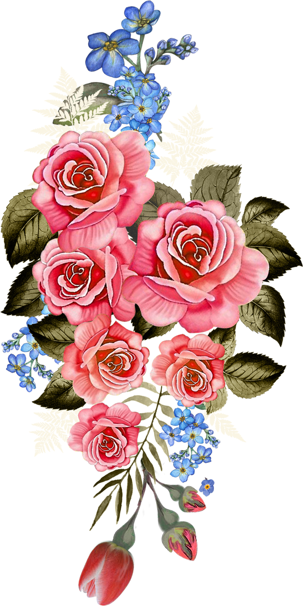 Vector,flower,vector Art,flower Vector,vector Flower - Textile Flower Digital Design (599x1197), Png Download