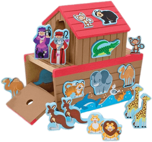 Religion - Melissa And Doug Noah's Ark Playset (561x570), Png Download