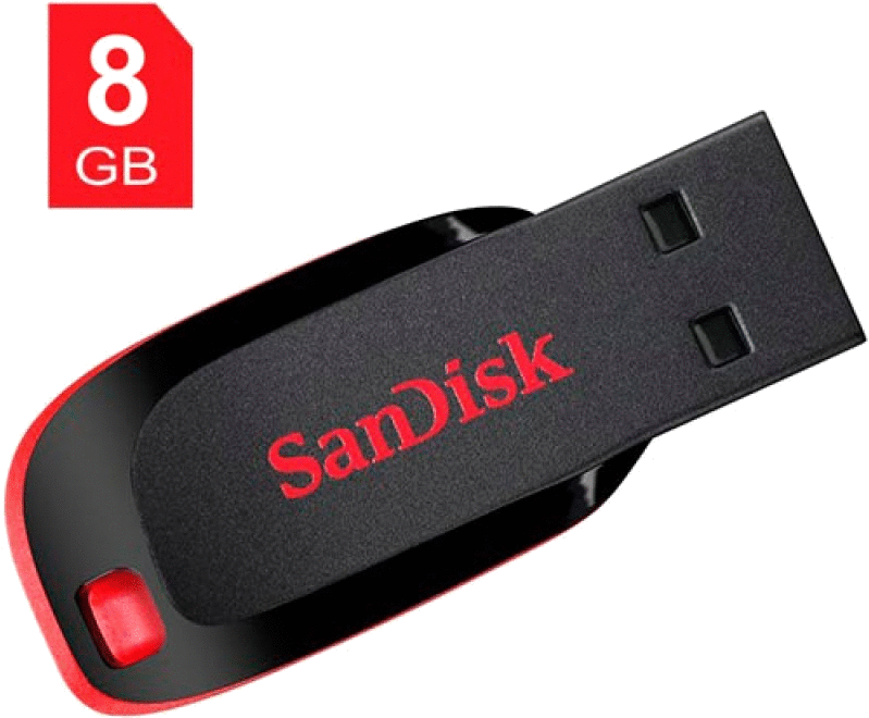 Send Sandisk Pen Drive To India, Send 8gb Sandisk Flash - Sandisk Cruzer Blade (800x800), Png Download