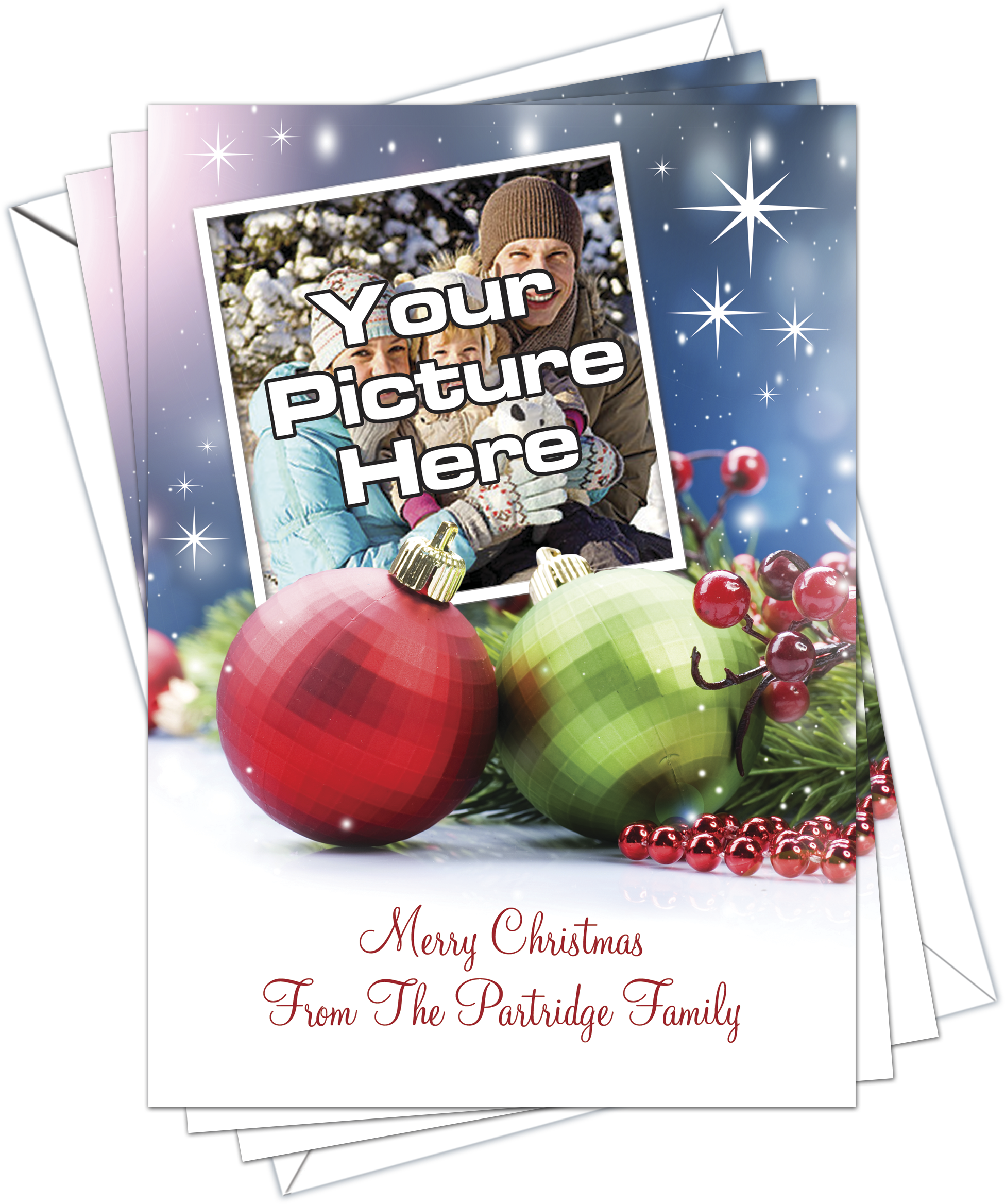 Christmas Cards Own Photo Pack Of - Flyer (2311x2460), Png Download