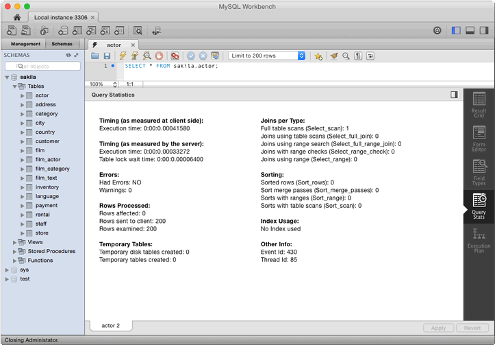 Content Is Described In The Surrounding Text - Use Column Statistics Sql Workbench (800x580), Png Download