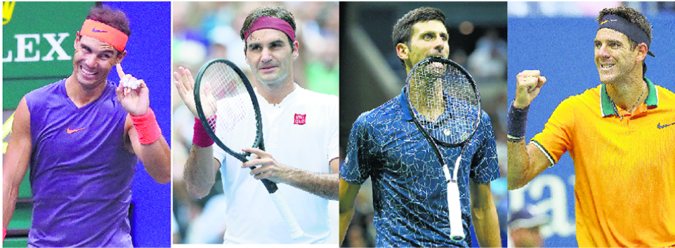 Rafael Nadal, Roger Federer, Novak Djokovic Y Juan - Racketlon (960x540), Png Download