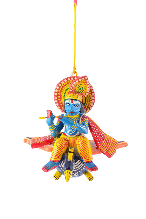 Lord Krishna Murlidhar Idol - Illustration (500x750), Png Download