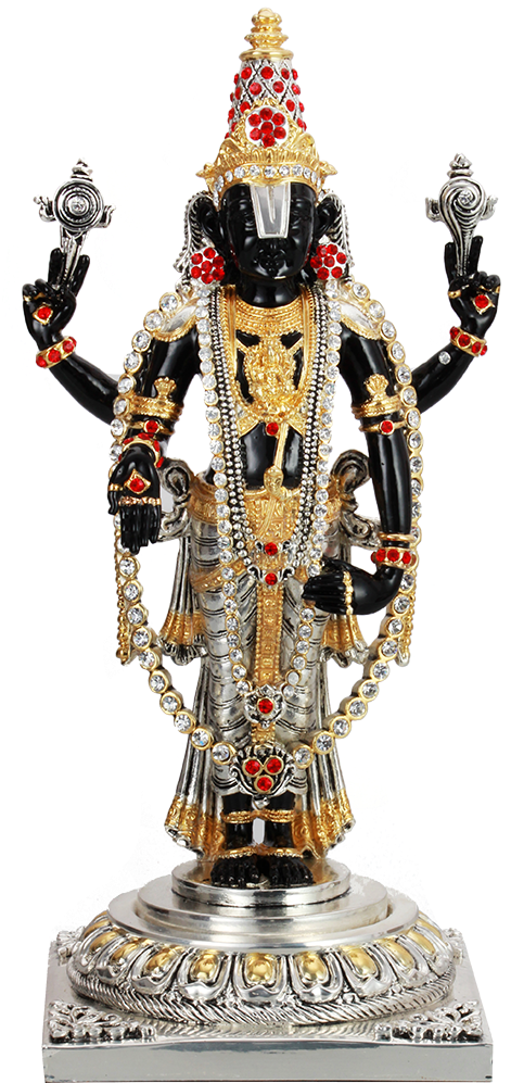 Balaji Of Tirupati - Statue (479x1000), Png Download