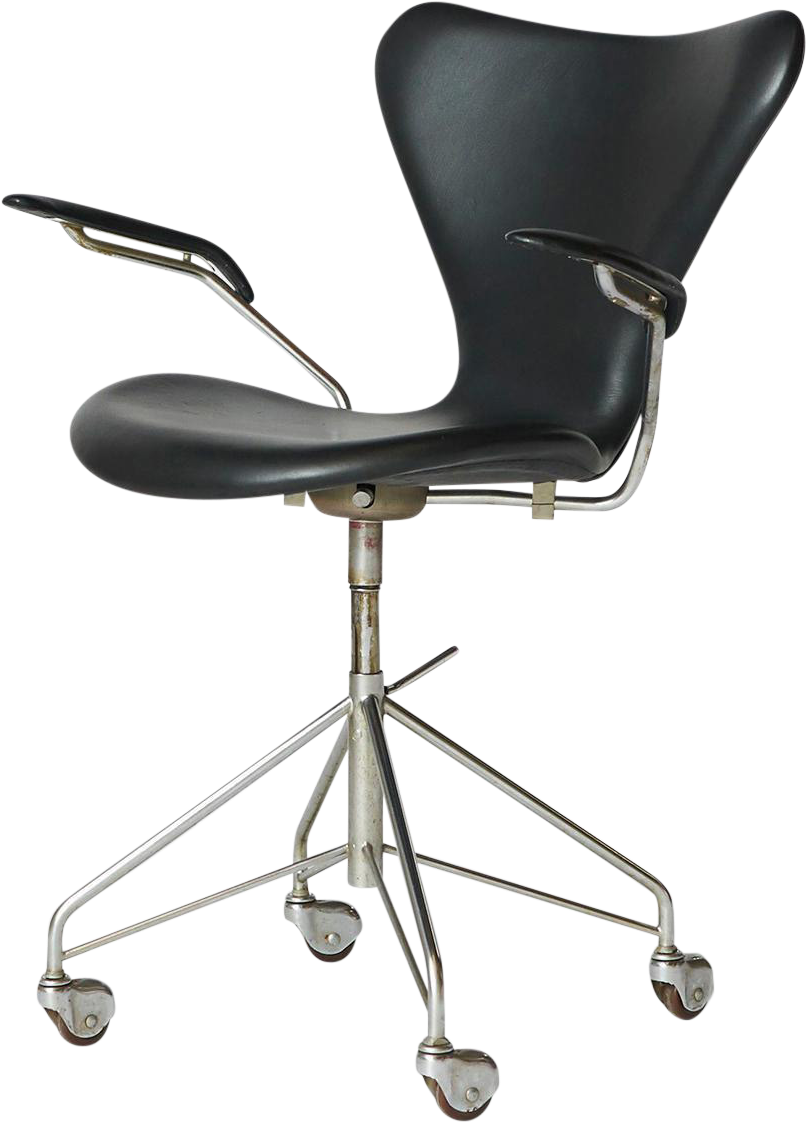 Office Chair White Office Chair Office Chairs On Sale - Arne Jacobsen Series 7 Swivel Chair (896x1246), Png Download