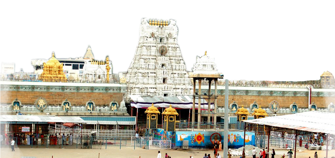 Sri Venkateswara Vari D Ewasthanam - Tirumala Venkateswara Temple (1093x755), Png Download