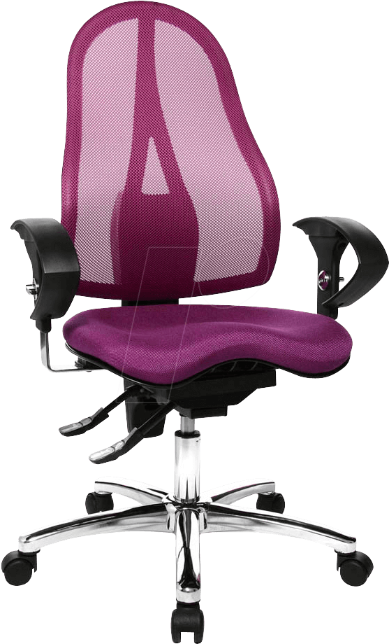 Topstar Sitness 15 Office Chair, Purple Topstar St19ug03 - Topstar Sitness 15 (578x942), Png Download