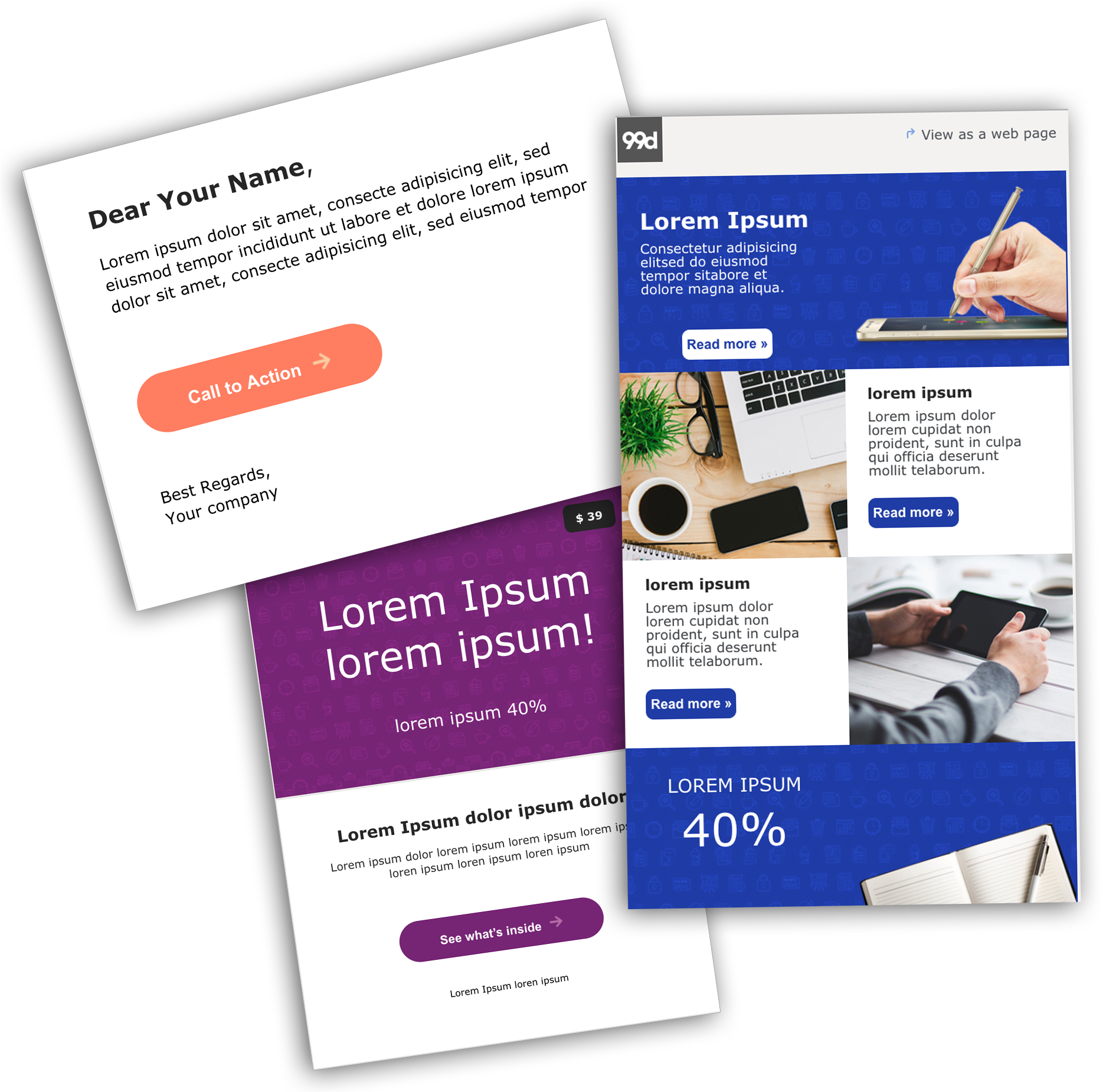 Email Marketing Kit - Email (1937x1850), Png Download