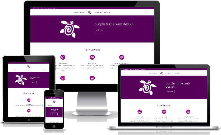 Optimal Viewing And Interaction Fluid Design Across - Responsive Web Design Purple Png (918x529), Png Download