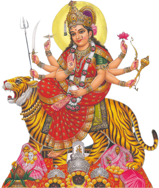 Jai Maata Di - Mata Ke (551x650), Png Download
