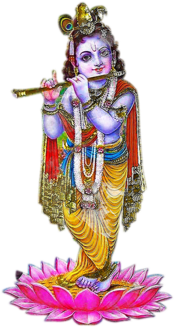 Krishna Sri Krishna Good Night (715x715), Png Download