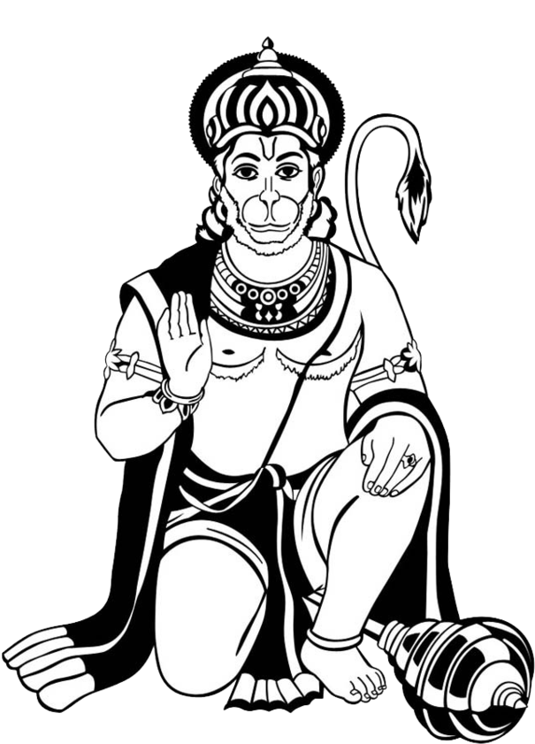 Hanuman Png, Download Png Image With Transparent Background, - Hanuman Ji Sticker S (800x936), Png Download