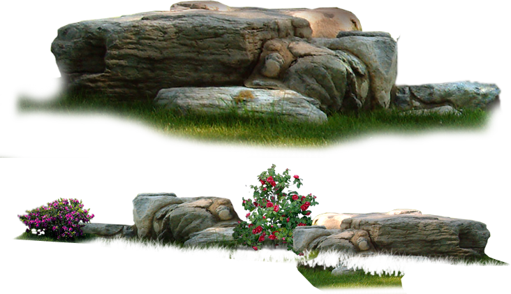 Stone Park Garden Landscape Nature Png Download Free - Piedras De Jardín Png (732x421), Png Download