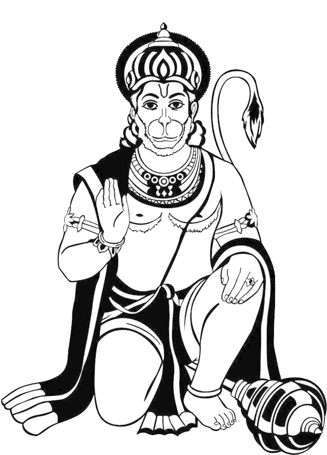850 X 995 1 - Hanuman Ji Sticker S (850x995), Png Download