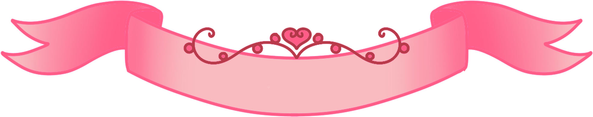 Ribbon Cute Romantic Hand Drawn Png And Psd (2000x2000), Png Download