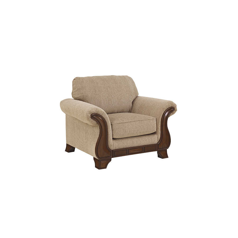 Living Room Chairs - Traditional Single Sofa (900x900), Png Download
