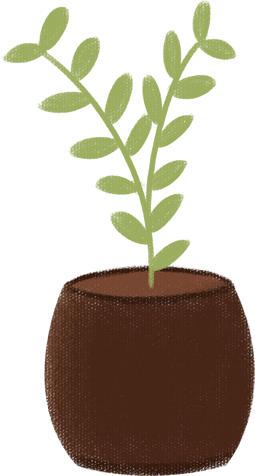 Earthen Clay Pots Grass Potted Plants Png And Psd - Flowerpot (2000x2000), Png Download