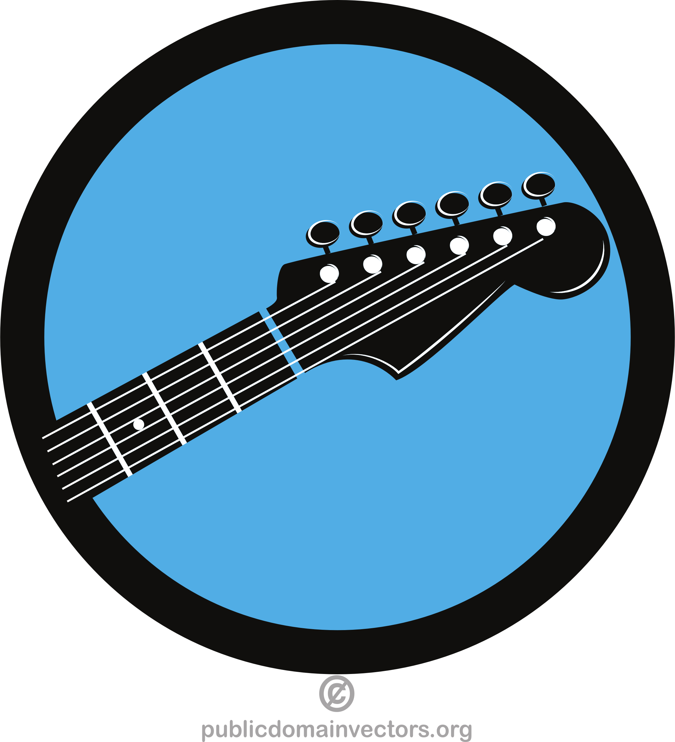 Big Image - Guitar Logo Circle (2182x2400), Png Download